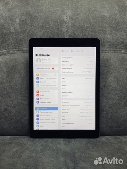 iPad Air 2 64Gb Wifi+Cell Space Gray рст (324256)