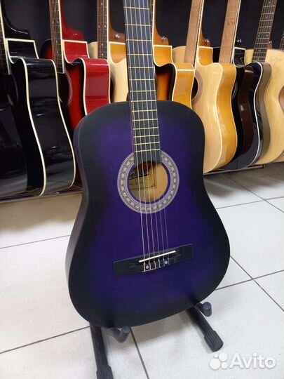 Классическая гитара Фиолетовая Новая