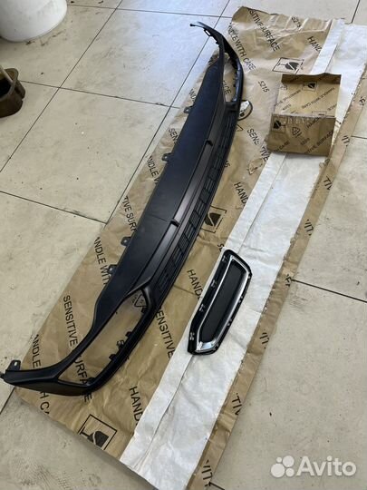 Спойлер заднего бампера audi a6 c8 S-line