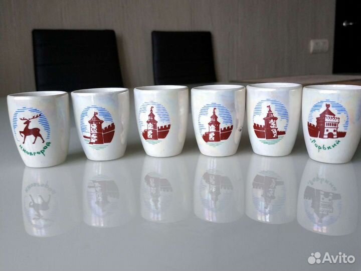 Стопки перламутр керамика