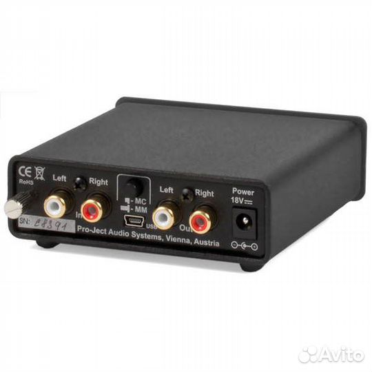 MM/MC - фонокорректор Pro-Ject Phono Box USB (DC)