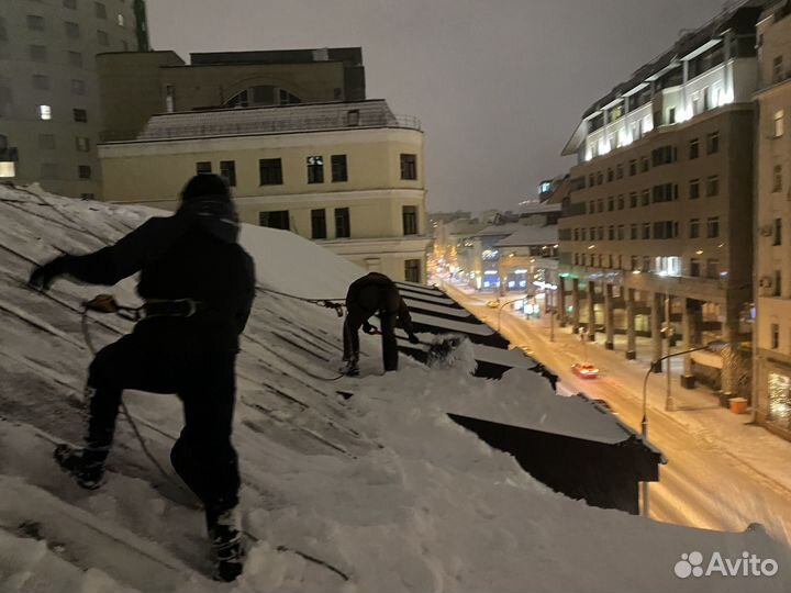 Очистка кровли от снега