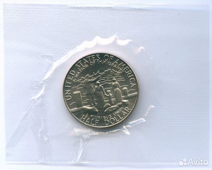 1/2 доллара 1986 (D). США. Нация иммигрантов. Медь