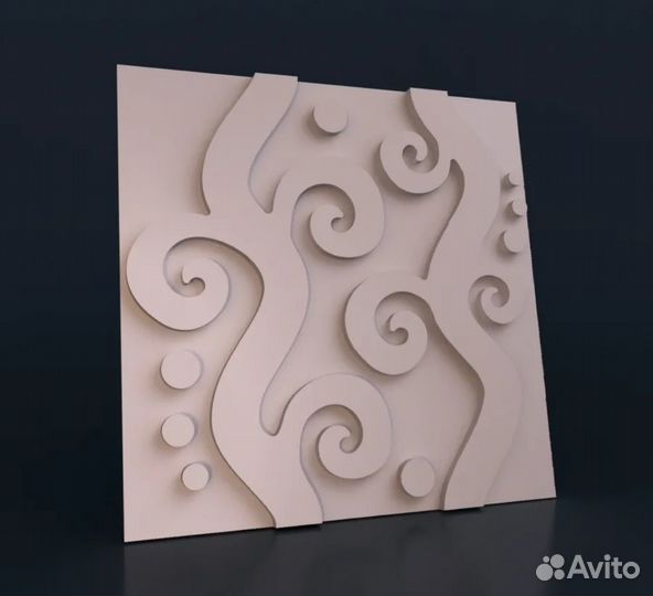 Форма для 3D панелей из гипса 