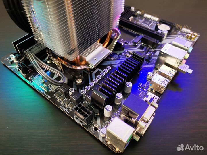 Игровой 6 ядер Ryzen 5 1600 / B450 / 16Gb