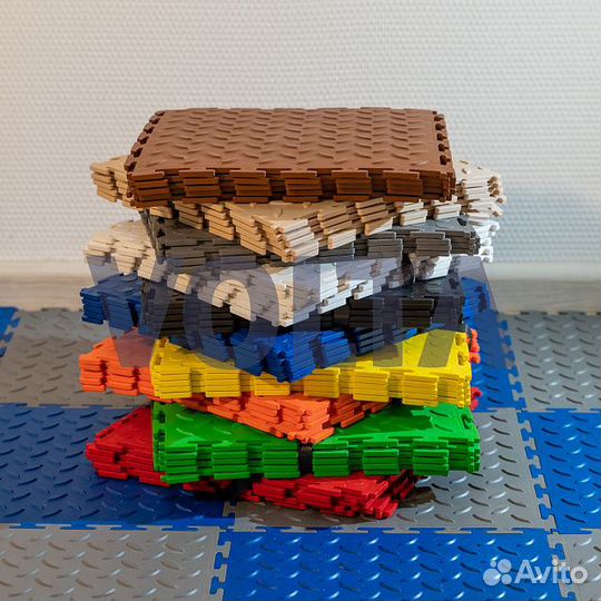 Модульная плитка пвх бу