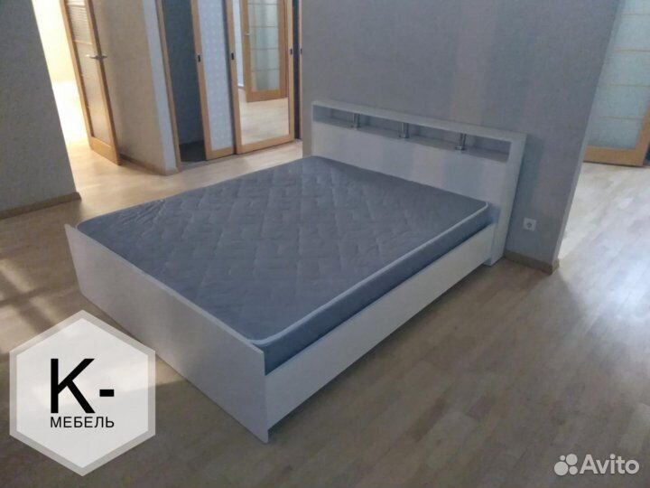 Кровать двуспальная Саломея 1,6 белая