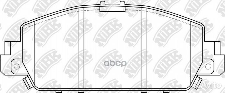 PN28005-nibk колодки дисковые передние Honda A