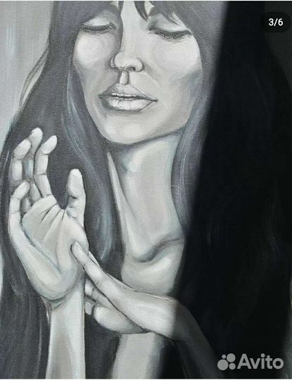 Картина акрил, холст