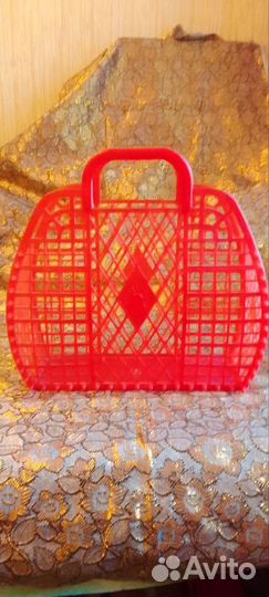Сумка корзина пластик СССР,ретро, винтаж