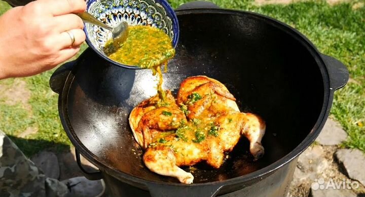 Казан чугунный узбекский