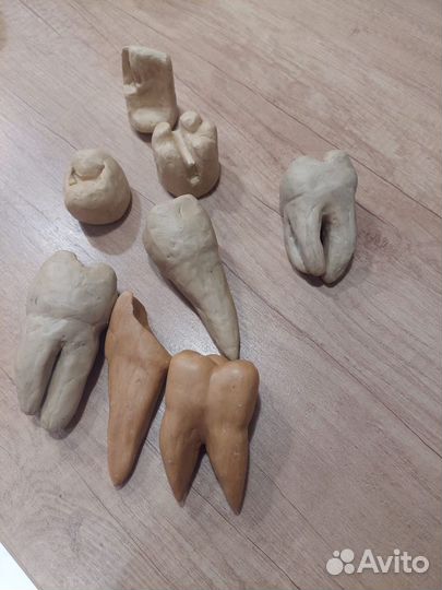 Зубы из пластилина и мыла