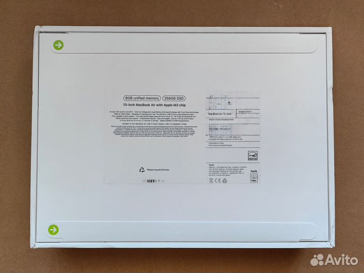 Apple MacBook Air 13 2024 M3 8-core 256 Гб