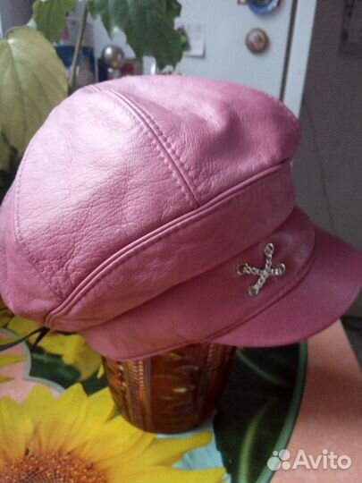 Кепка кожаная + перчатки