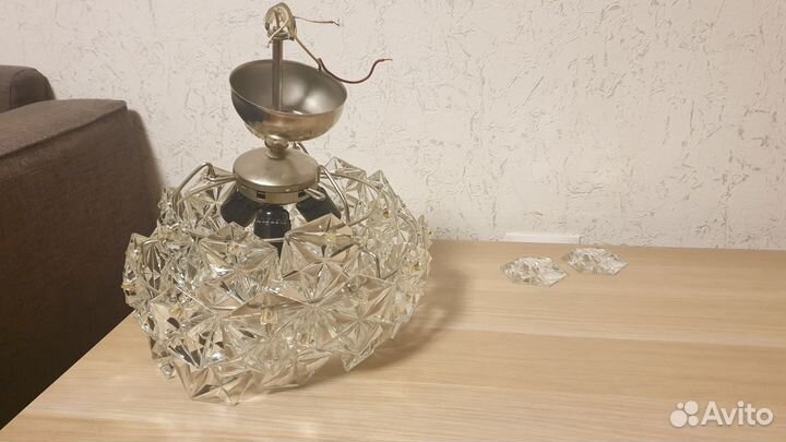 Хрустальная люстра СССР искра