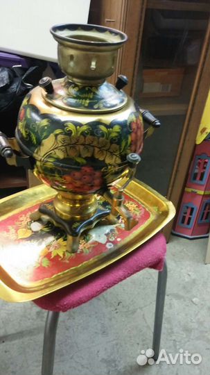 Самовар электрический поднос чайник