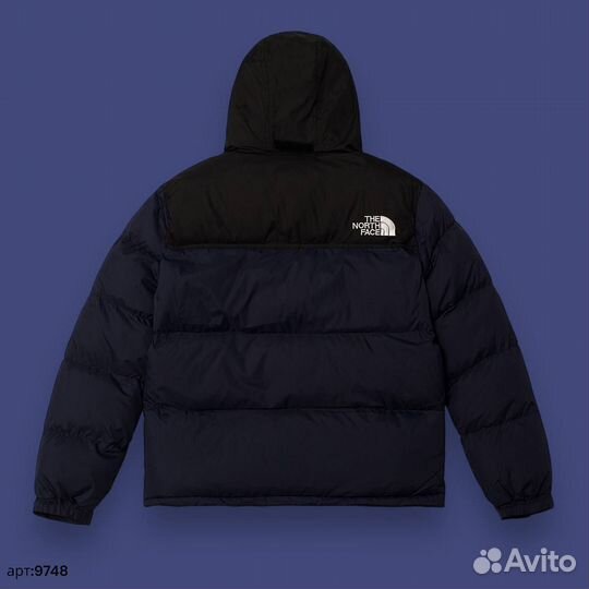 Зимняя куртка The North Face 700 темно синяя 44(XS/S)