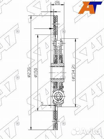 Диск сцепления toyota camry gracia