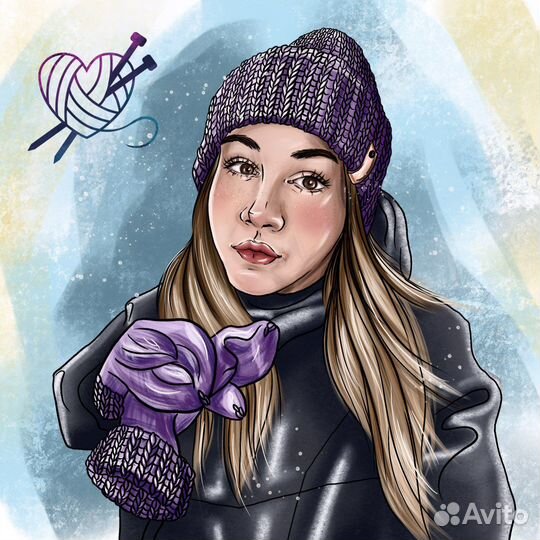 Цифровой портрет/ Иллюстрация /Создание персонажей