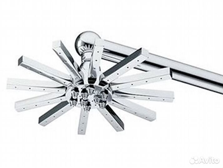 Душевая система Newform, потолочный душ, латунь, х