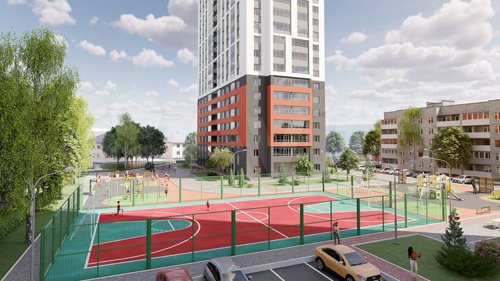 2-к. квартира, 67,3 м², 23/26 эт.