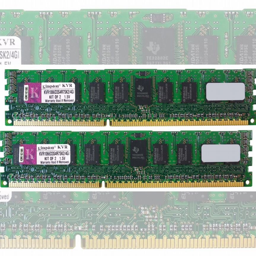 [KVR1066D3S4R7SK2/4GI] Оперативная Память Kingston Kvr1066d3s4r7sk2/4gi