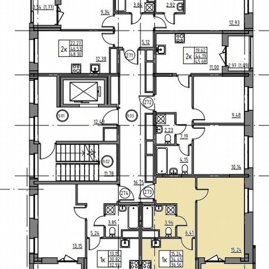 1-к. квартира, 36,6 м², 9/12 эт.