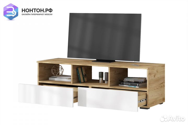 Тв-тумба Ирма дуб крафт золото