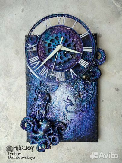Часы настенные ручной работы