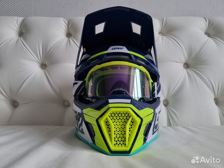 Шлем Leatt Moto 7.5 V23 Helmet Kit Blue Синий