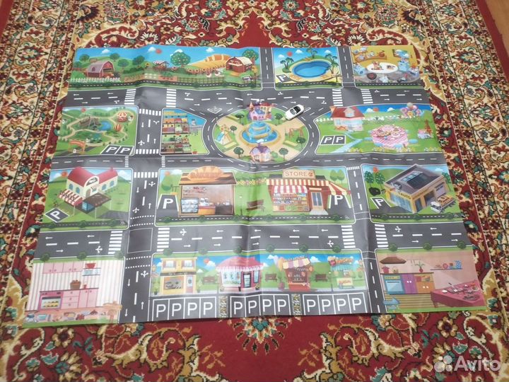 Коврик детский для машинок