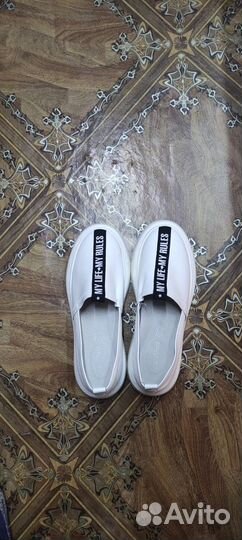 Тапочки кожаные женские