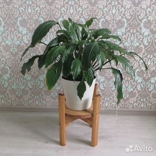 Подставка для цветов напольная деревянная