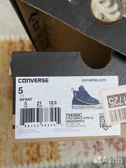 Кеды Converse 21 размер