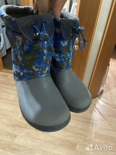 Crocs утепленные сапоги
