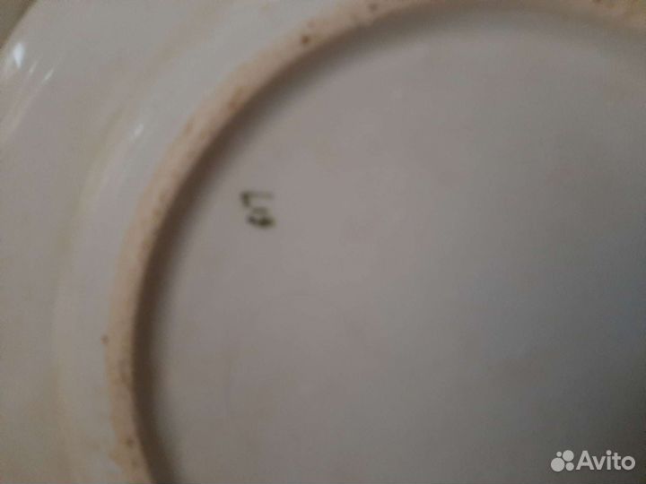Старинные Тарелочки фабрики Морозова.Большие