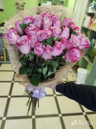 Цветы розы букет