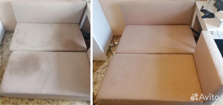 Химчистка мягкой мебели Удаление пятен, запахов