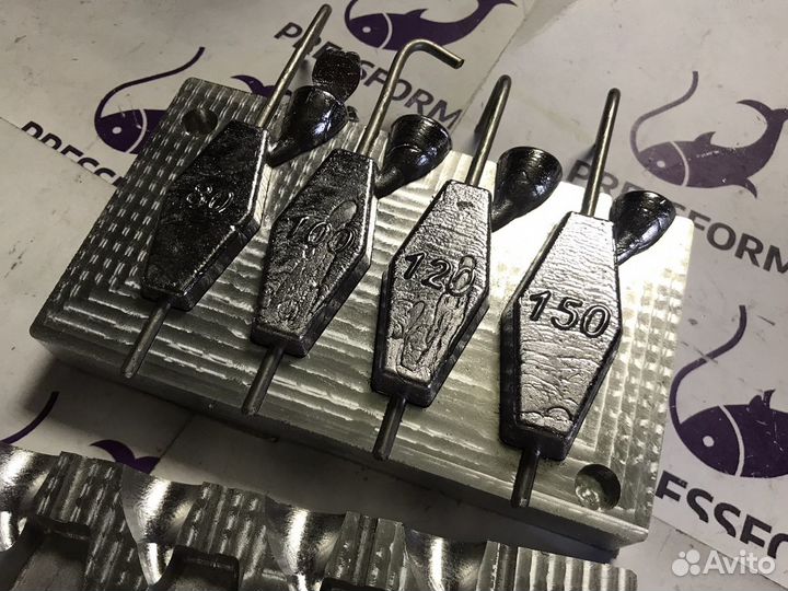 Форма чпу для литья грузил (Ромб №2)