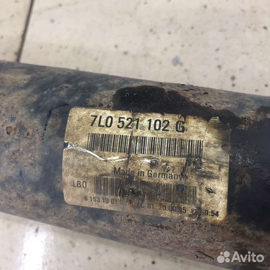 Карданный вал фольксваген туарег 3.2 бензин