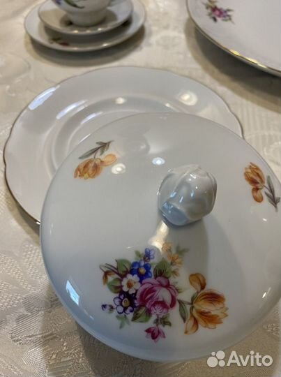 Сервиз чайный «Мейсенский букет»