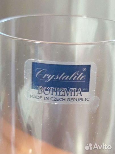 Бокалы 6 штук Шампанское bohemia Оригинал Чехия