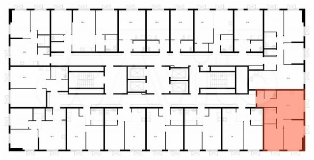 2-к. квартира, 51,5 м², 25/33 эт.