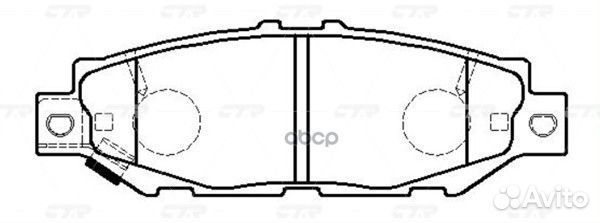 CKT-63 Колодки тормозные дисковые зад GK1