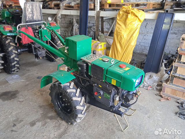 Мотоблок 15 л.с. в комплекте с фрезой и сиденьем