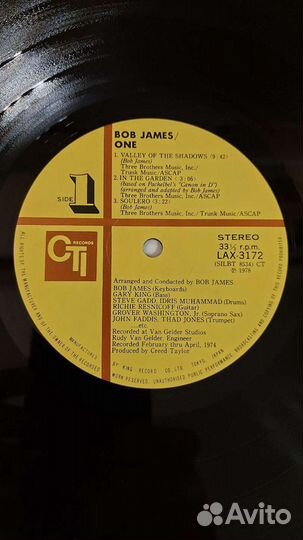 Bob James One (Japan) LP, INS, NM