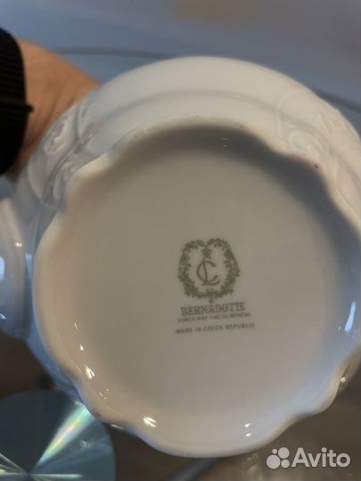 Сервиз благородного фарфора Bernadotte синий глаз