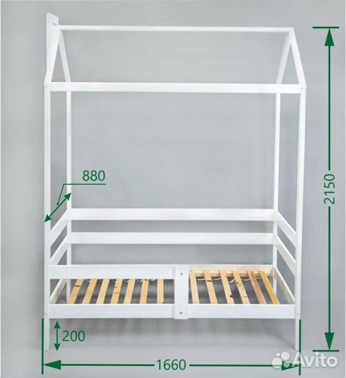 Продам детскую кровать 160х80