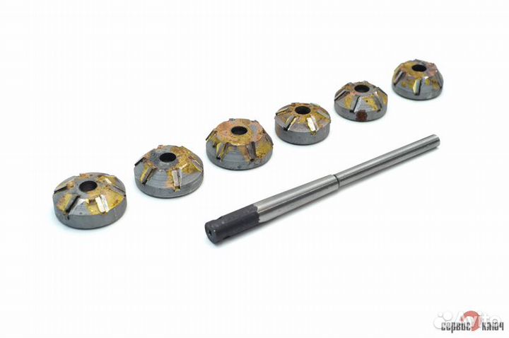 Набор зенковок для ремонта седел клапанов (6 зу