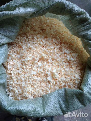 Стружка опилка в мешках